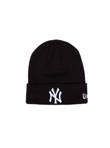 Шапка New Era MLB Essential Cuff Knit Beanie NY Черно | 12122728