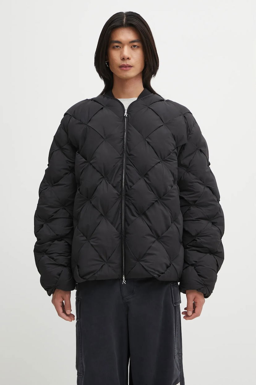 Пухо яке Represent Clo Diamond Quilted Pillow Puffer Bomber Jacket Черно | MLM100124