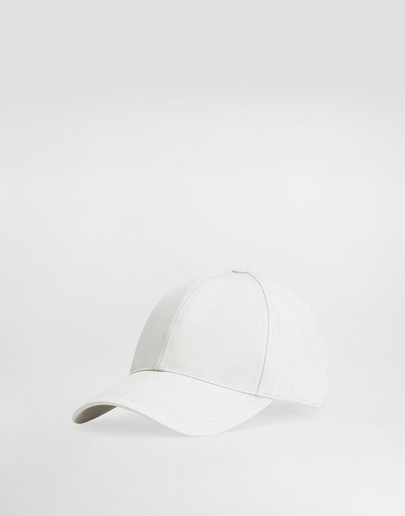 Шапка с козирка Dolce & Gabbana Dolce & Gabbana Gabardine Baseball Cap Бяло | GH590AFUFL3N4534