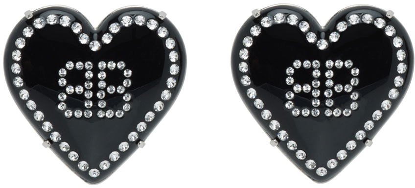 Обеци Balenciaga Crush 2.0 Earrings Черно | 748106 TZ27X, 0