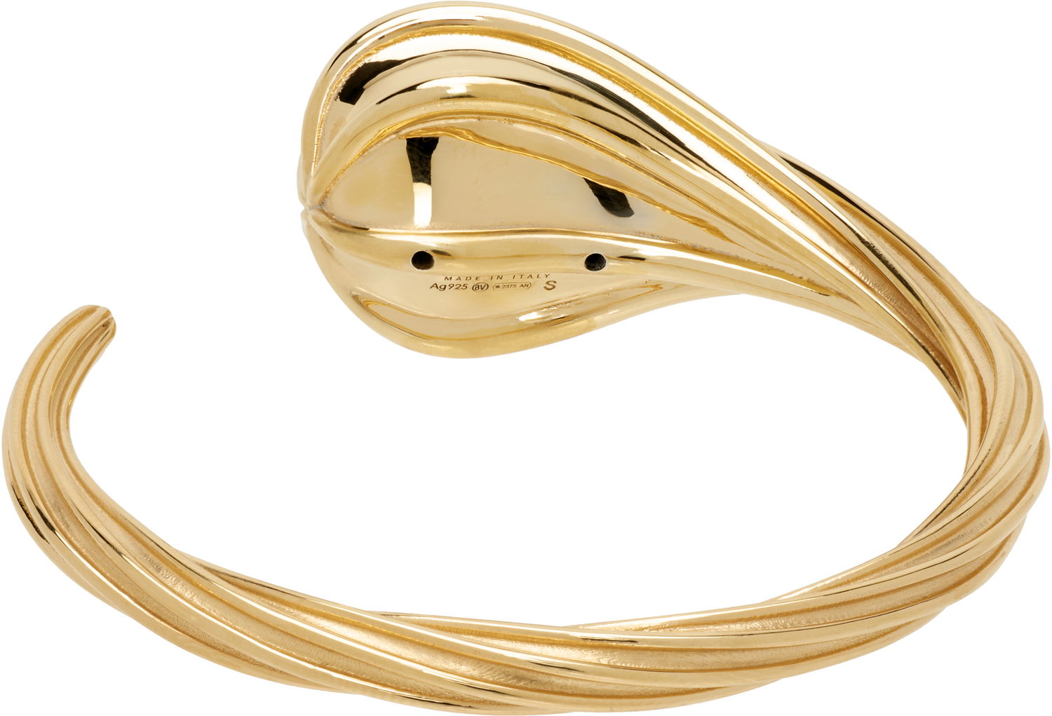 Гривна Bottega Veneta Bottega Veneta Gold Drop Cuff Bracelet Жълто | 838149 VAHU0, 1