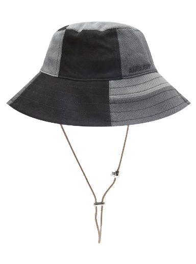 Шапка Ambush Patchwork Stoppers Bucket Hat Черно | BMLA007S23DEN0011200