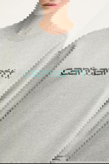 Суитчър Carhartt WIP Embroidered Logo Crewneck Sweatshirt Сиво | I033647.32AXX, 3
