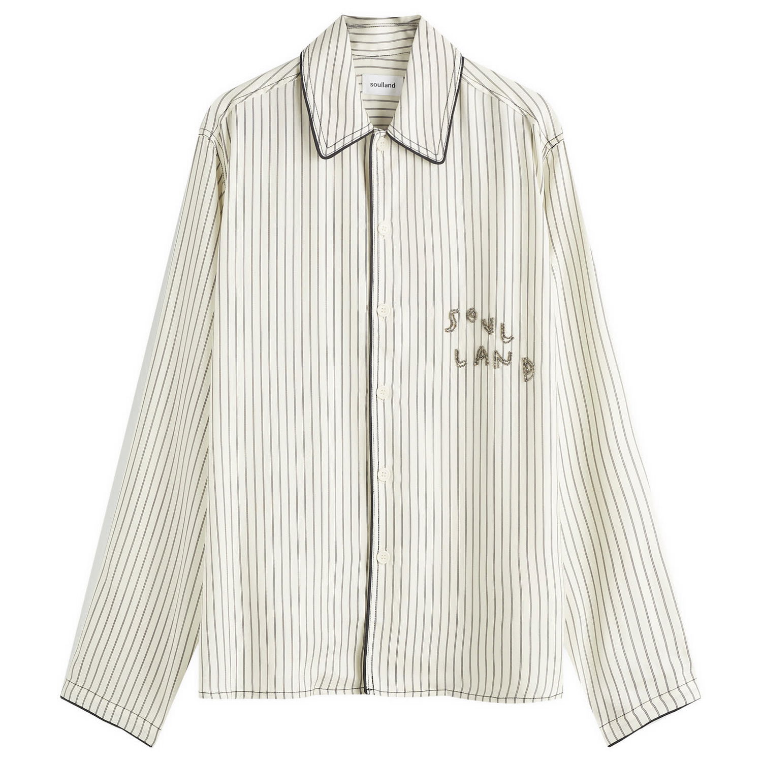 Риза Soulland Tyra Overshirt Large Бяло | 42047-1259-OWM, 0