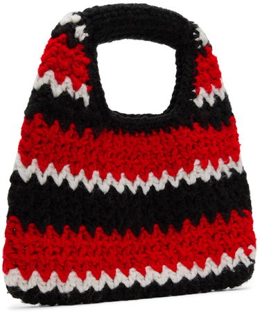 Дамска чанта Marni Marni Kids Crochet Chevron Tote Bag Многоцветен | M01288-M00RP, 2
