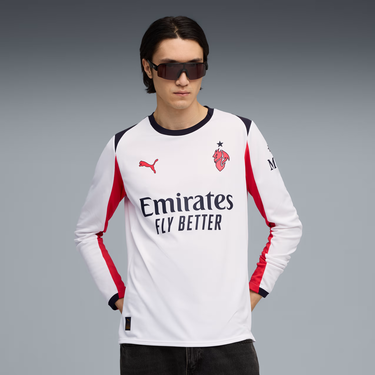 Фланелка Puma ACM Away Replica LS Jersey 2025/26 by Puma Бяло | 779972-02, 1