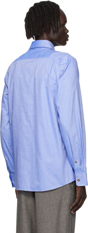 Риза Vivienne Westwood Vivienne Westwood Two Button Krall Shirt Синьо | 24010005-W017R-, 2