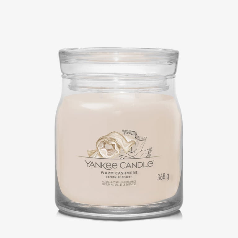Свещи Yankee Candle Signature Medium Jar Candle Warm Cashmere Бежово | 40786, 0