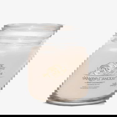 Свещи Yankee Candle Signature Medium Jar Candle Warm Cashmere Бежово | 40786, 0