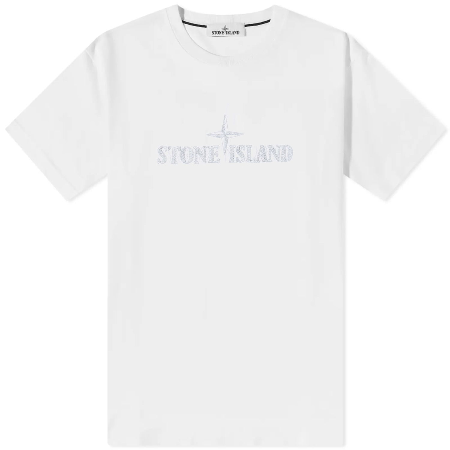 Тениска Stone Island Stitches Logo Sleeve Tee Бяло | 781521579-V0001, 0