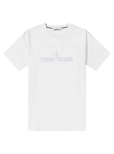Тениска Stone Island Stitches Logo Sleeve Tee Бяло | 781521579-V0001