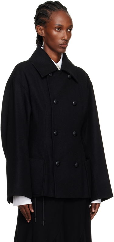Палта Yohji Yamamoto Yohji Yamamoto Darts Pea Coat Черно | FM-J53-103, 1