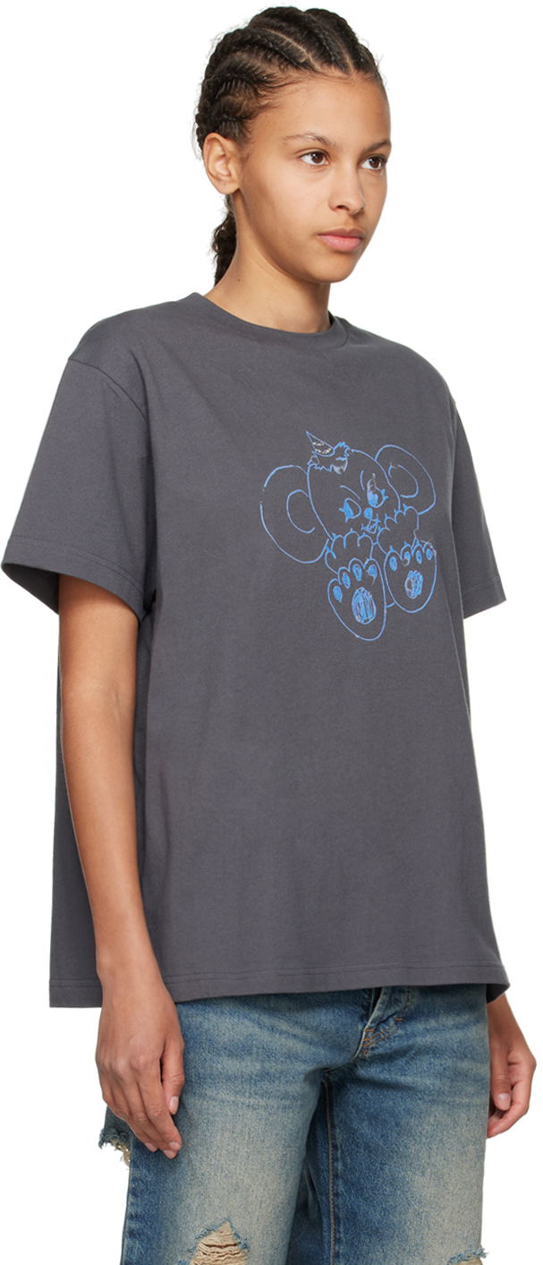 Тениска We11done We11done Printed T-Shirt Сиво | WD-TT2-24-790-U-CH, 1
