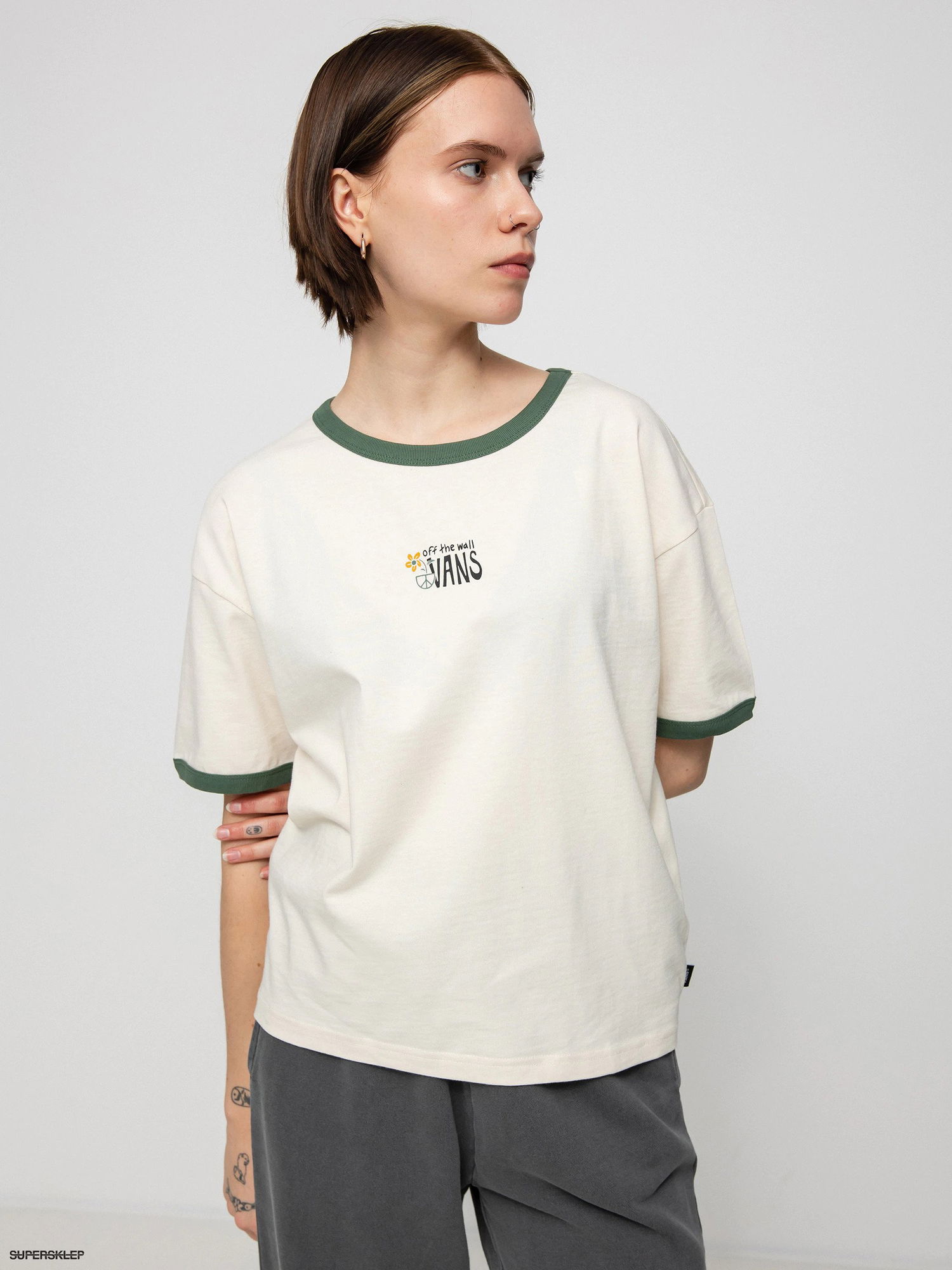 Тениска Vans Cotton T-Shirt Бежово | VN0A7RN77VJ1, 0