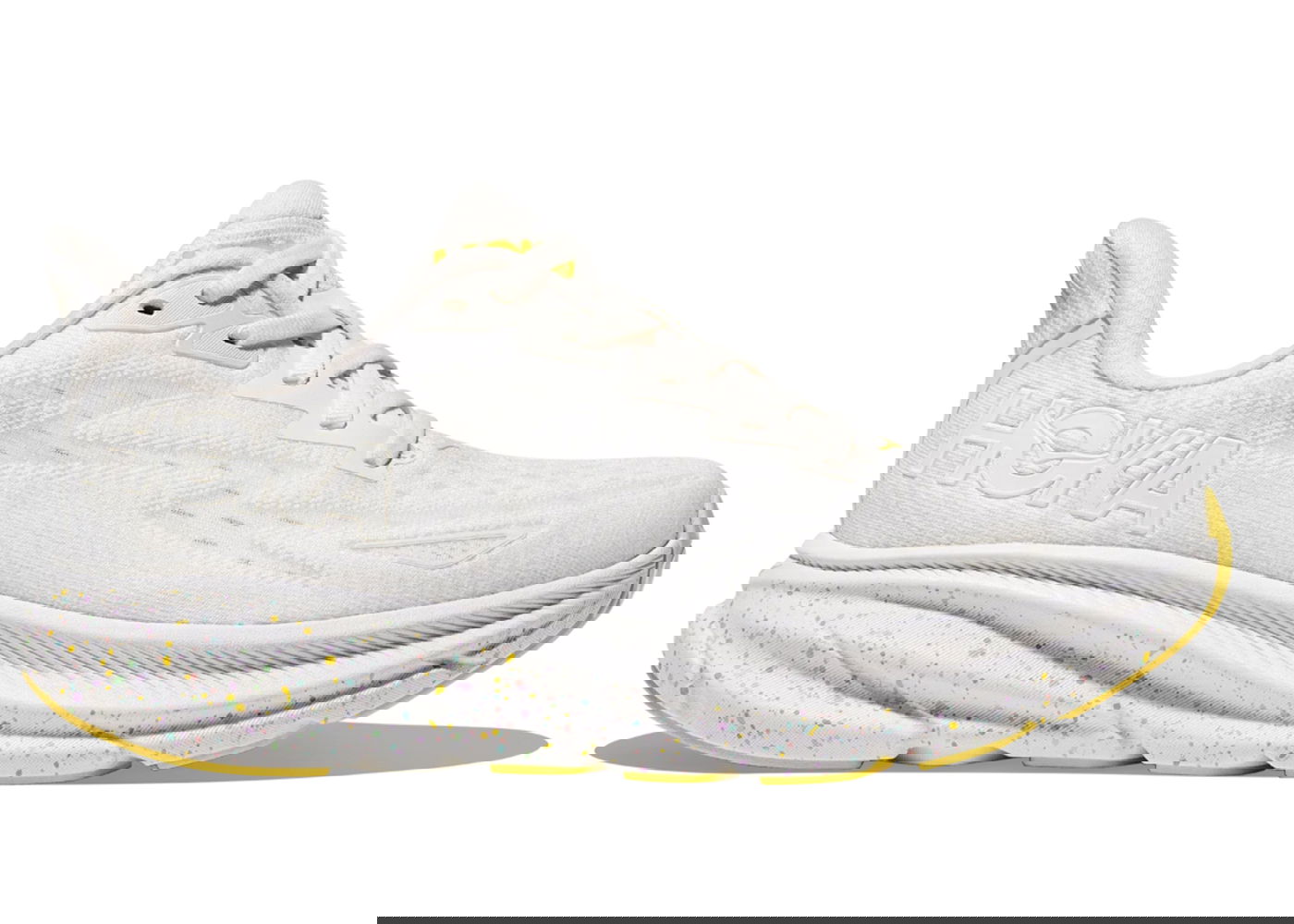 Кецове и обувки Hoka One One Clifton 9 White Lemonade (Women's) Бяло | 1127896-WTL, 0