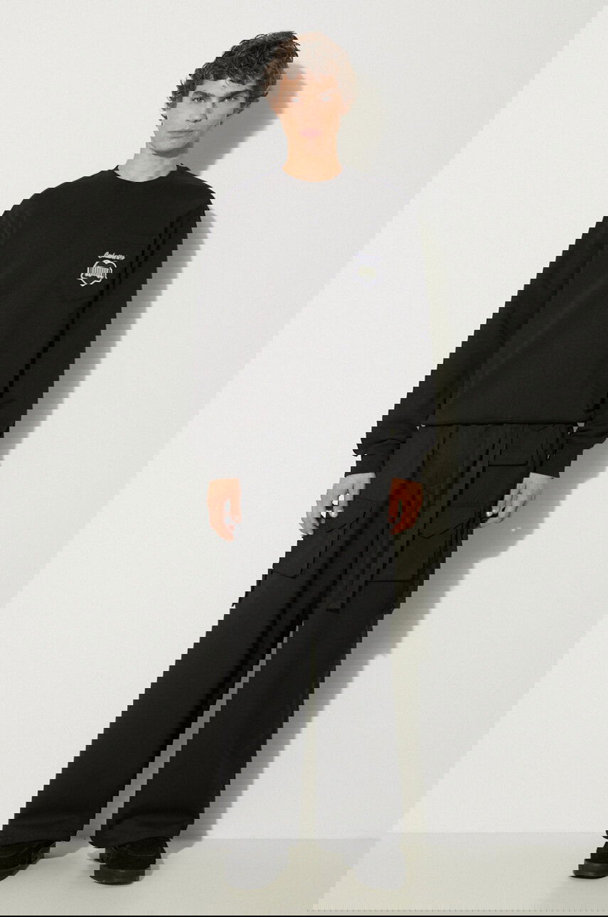 Суитчър Carhartt WIP Heart Train Pocket Crewneck Sweatshirt with Appliqué Черно | I033932.89XX, 1