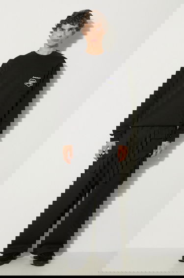 Суитчър Carhartt WIP Heart Train Pocket Crewneck Sweatshirt with Appliqué Черно | I033932.89XX, 1