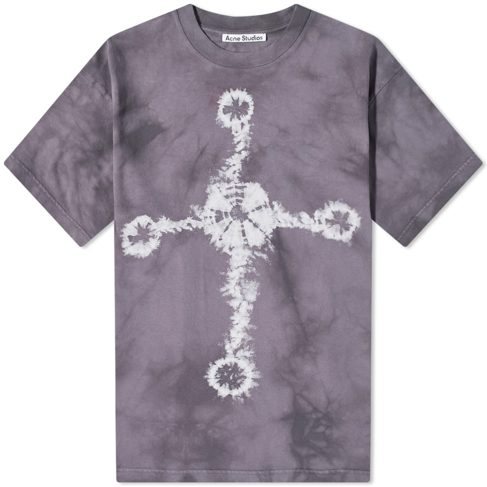 Тениска Acne Studios Extorr Pagan Tie Dye Tee Лилаво | BL0302-ADF, 0