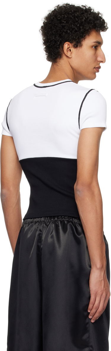 Тениска Jean Paul Gaultier Jean Paul Gaultier Color Block T-Shirt Бяло | 25/33-F-TS104P-J080-0100, 2