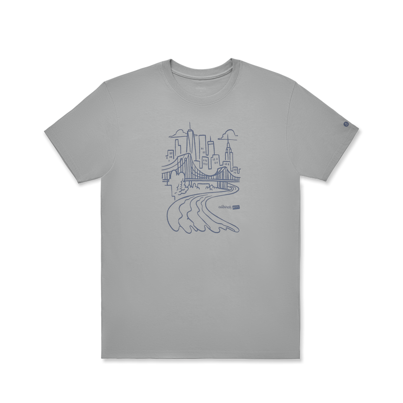 Тениска Allbirds Organic Cotton Graphic T-Shirt Сиво | A11527M