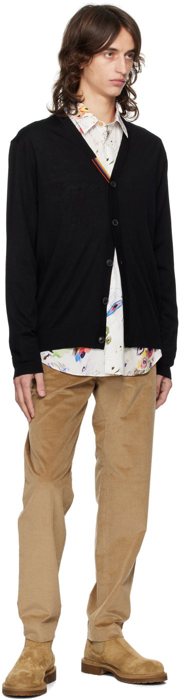 Пуловер Paul Smith Paul Smith Striped Cardigan Черно | M1R-122X-L02094-79, 3