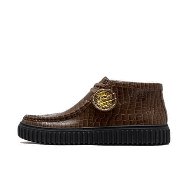Кецове и обувки Clarks Martin Rose x Pleasures x CUR Torhill Hi "Brown Croc" Кафяво | 261809727, 0
