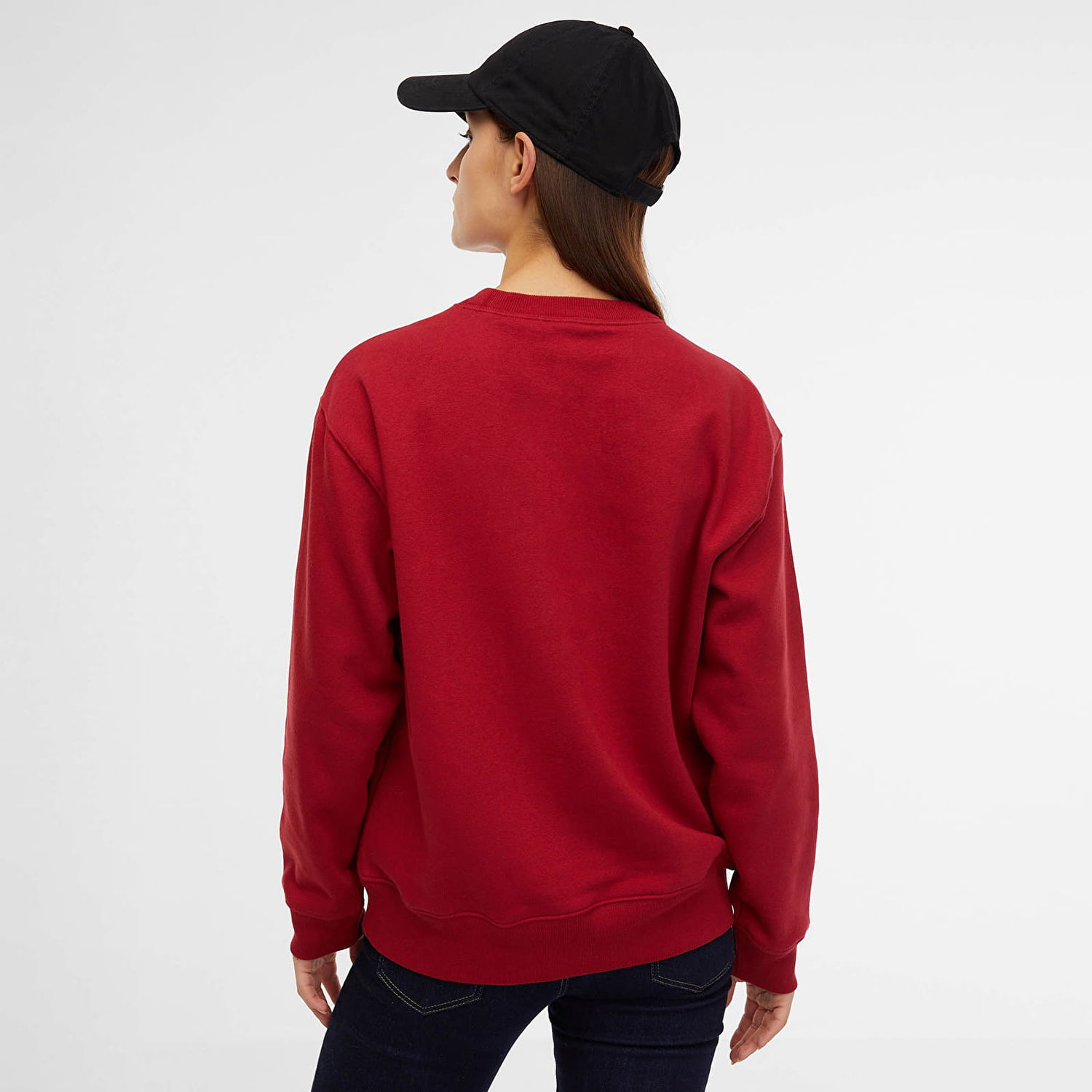 Суитчър GAP Crewneck Heritage Logo Sweatshirt Sled Червено | 554936-22, 1