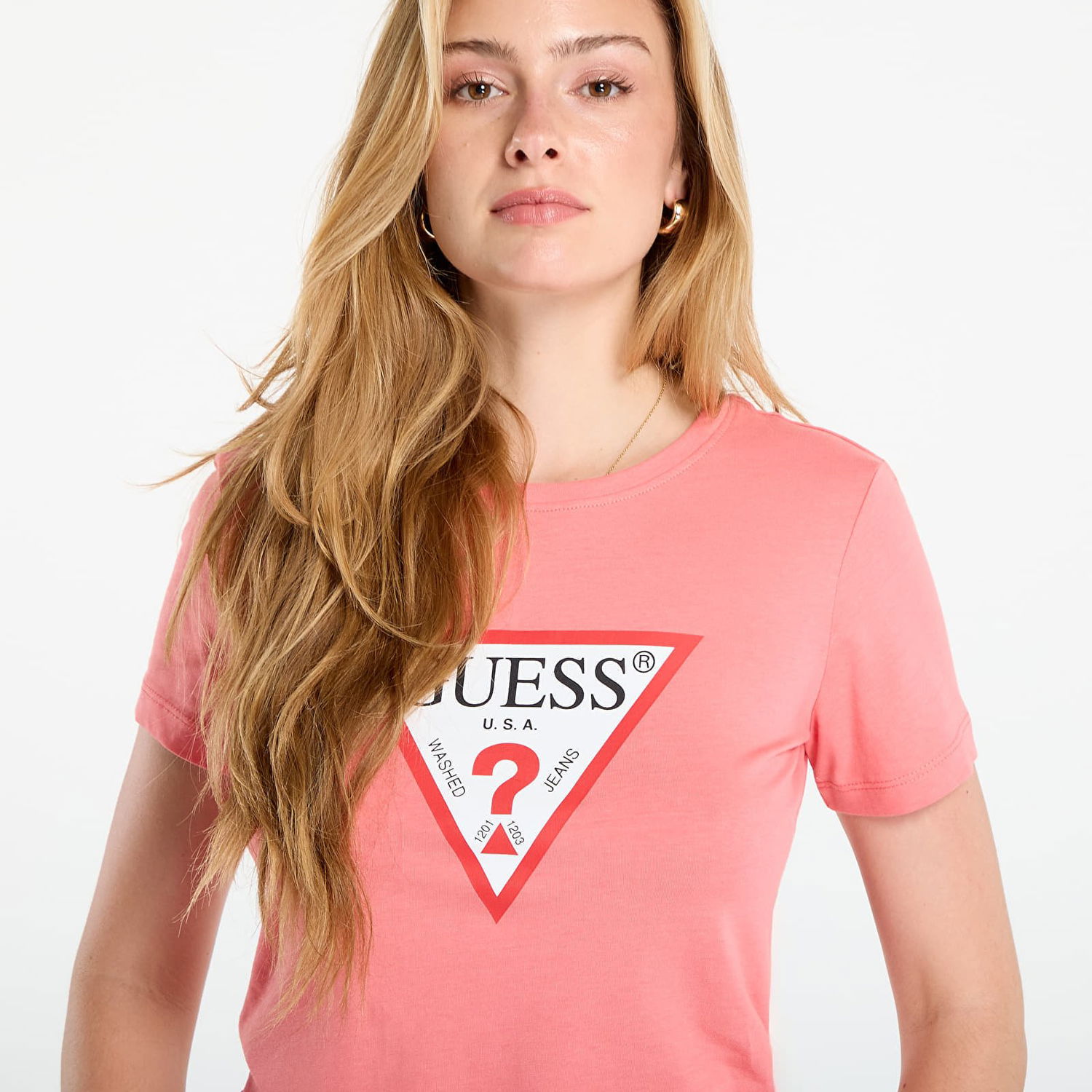 Тениска GUESS GUESS Original Tee T-Shirt Розово | W1YI1BI3Z14-A60R, 1