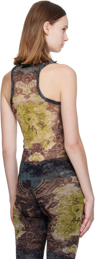 Потник Jean Paul Gaultier 'The Médaillon' Baroque Mesh Tank Top Многоцветен | 25/04-W-TO304-M006P-005740, 2