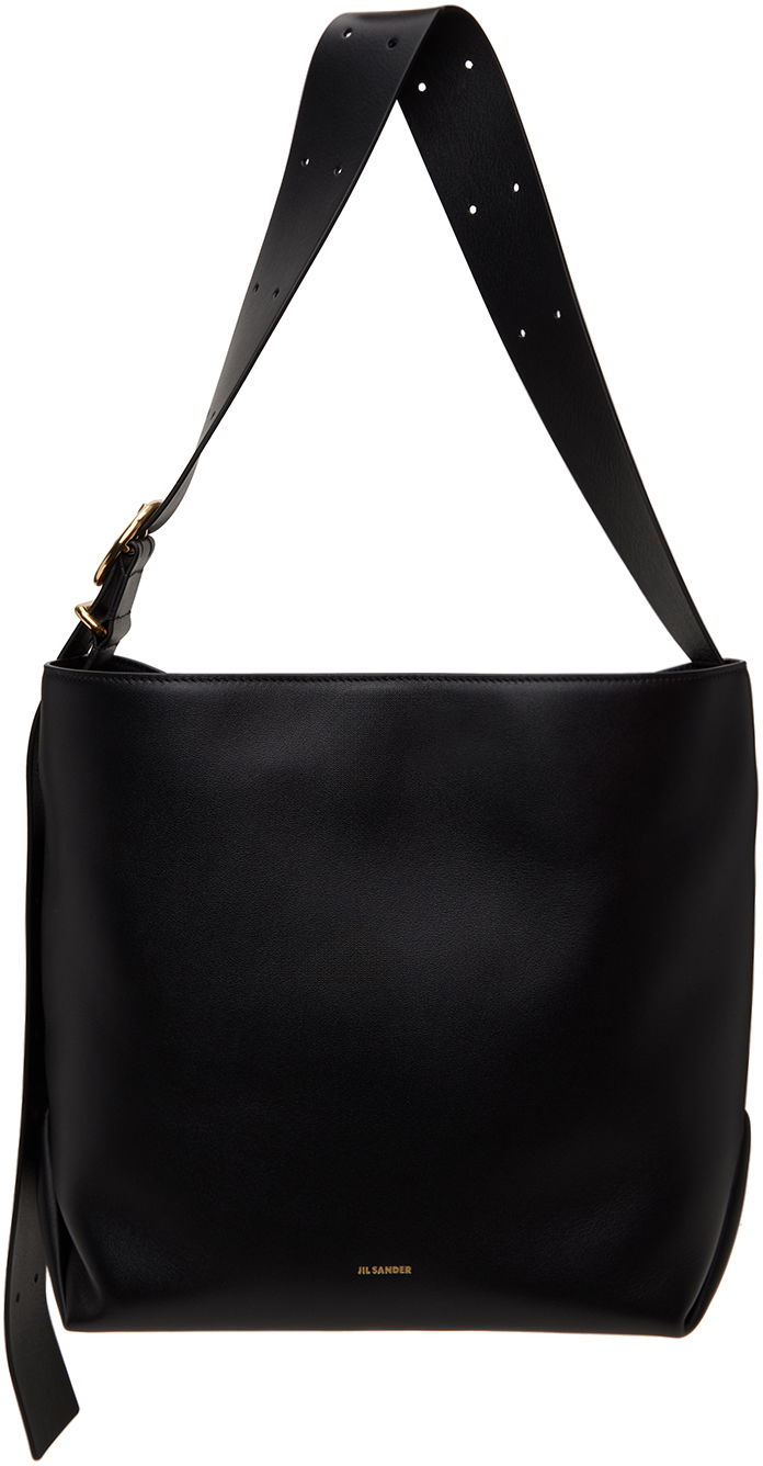 Голяма пазарска чанта Jil Sander Medium Tote Bag Черно | J07ZH0026_P6581