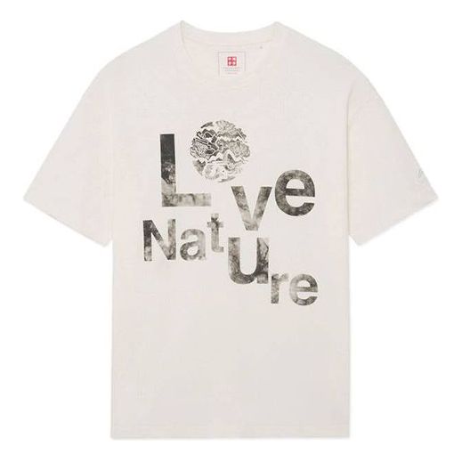 Тениска Li-Ning Love Nature Graphic Loose Fit T-Shirt Бяло | AHSS079-2