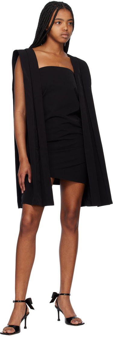 Pокля We11done Pleated Minidress Черно | WD-OP1-23-011-W-BK, 3