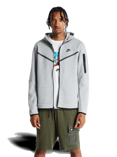 Суитчър Nike Tech Fleece Full-Zip Hoodie Сиво | CU4489-063