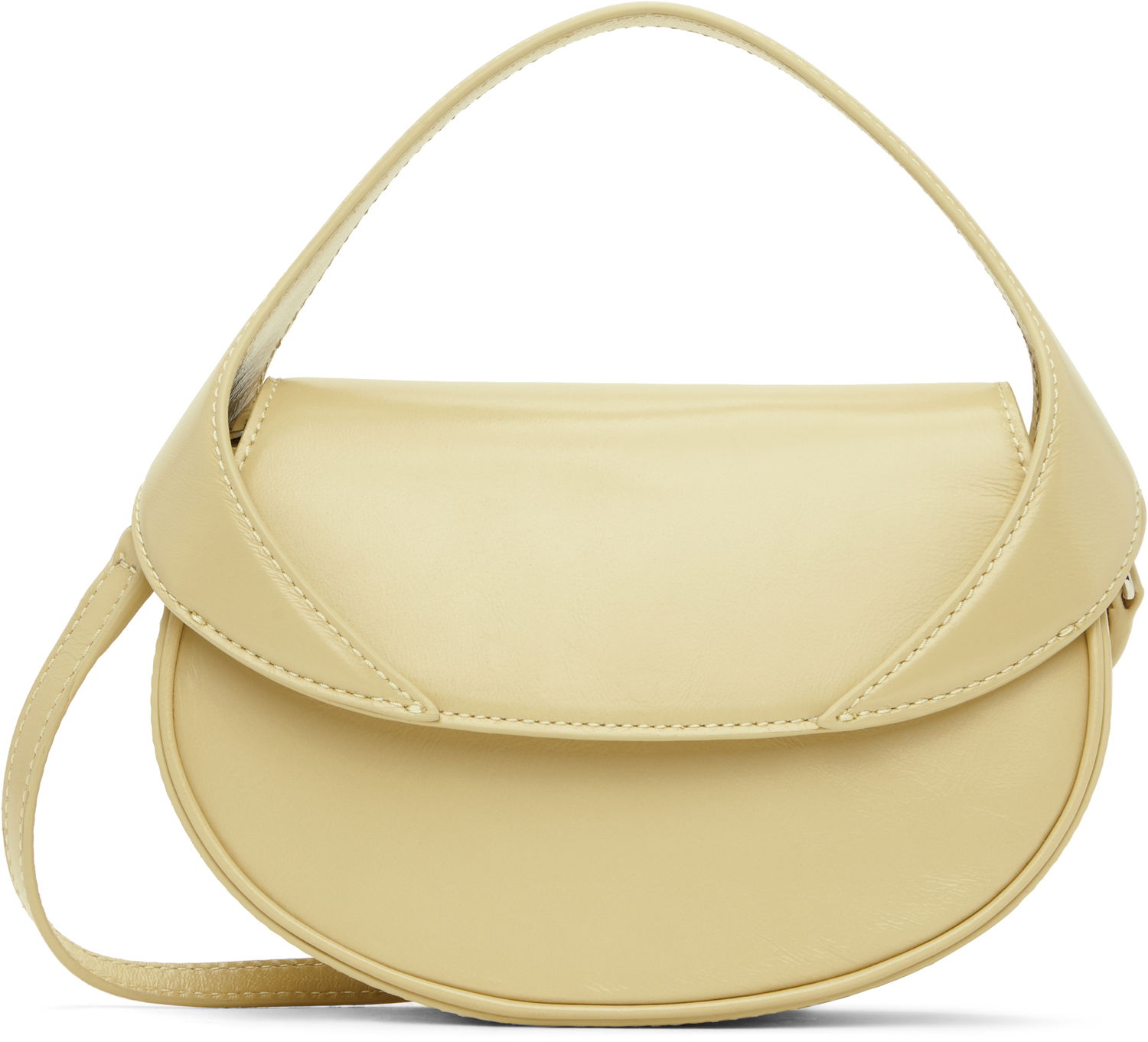 Дамска чанта BY FAR Leather Shoulder Bag Жълто | MWBTH008LL002BG032PL, 0