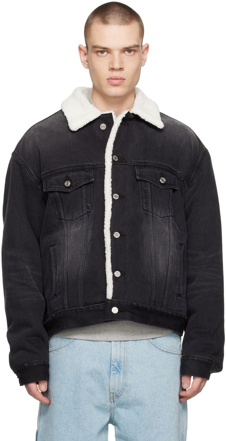 Яке We11done Oversized Faux-Shearling Jacket Черно | WD-DJ3-22-378-U-BK, 0