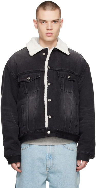 Яке We11done Oversized Faux-Shearling Jacket Черно | WD-DJ3-22-378-U-BK, 0