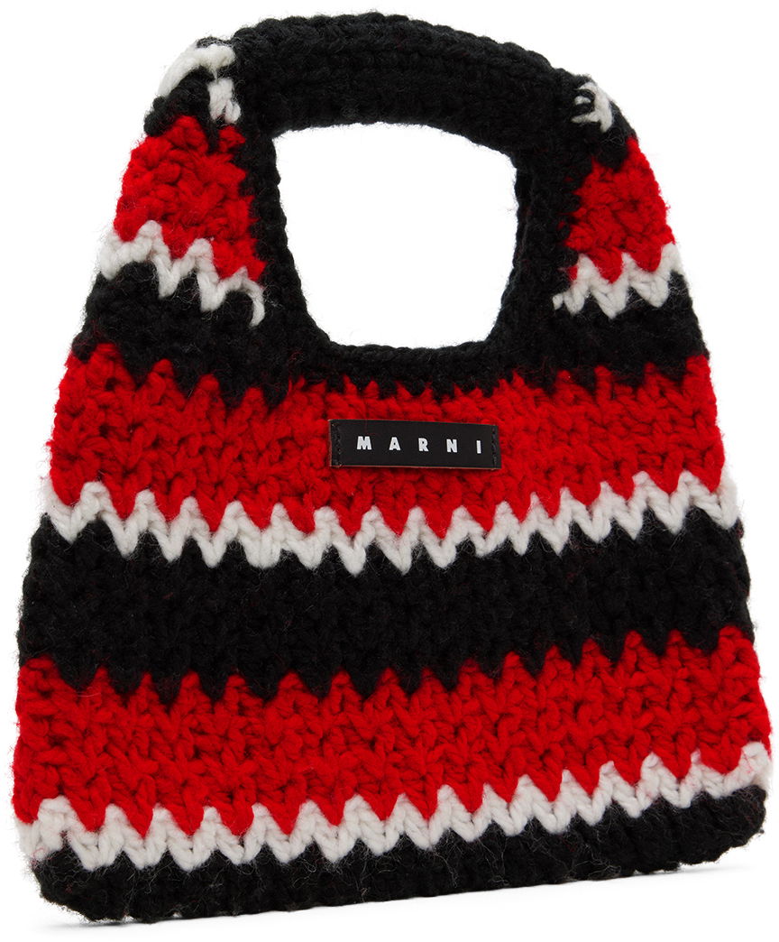 Дамска чанта Marni Marni Kids Crochet Chevron Tote Bag Многоцветен | M01288-M00RP, 1