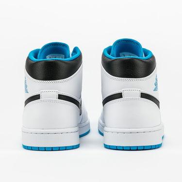 Кецове и обувки Jordan Air Jordan 1 Mid "Laser Blue" Бяло | 554724-141, 3