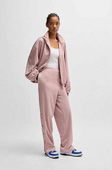 Спортни панталони BOSS Oversized Tracksuit Bottoms Розово | 50531183, 1