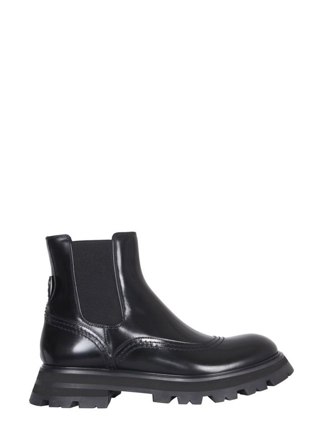 Alexander McQueen Leather Ankle Boots