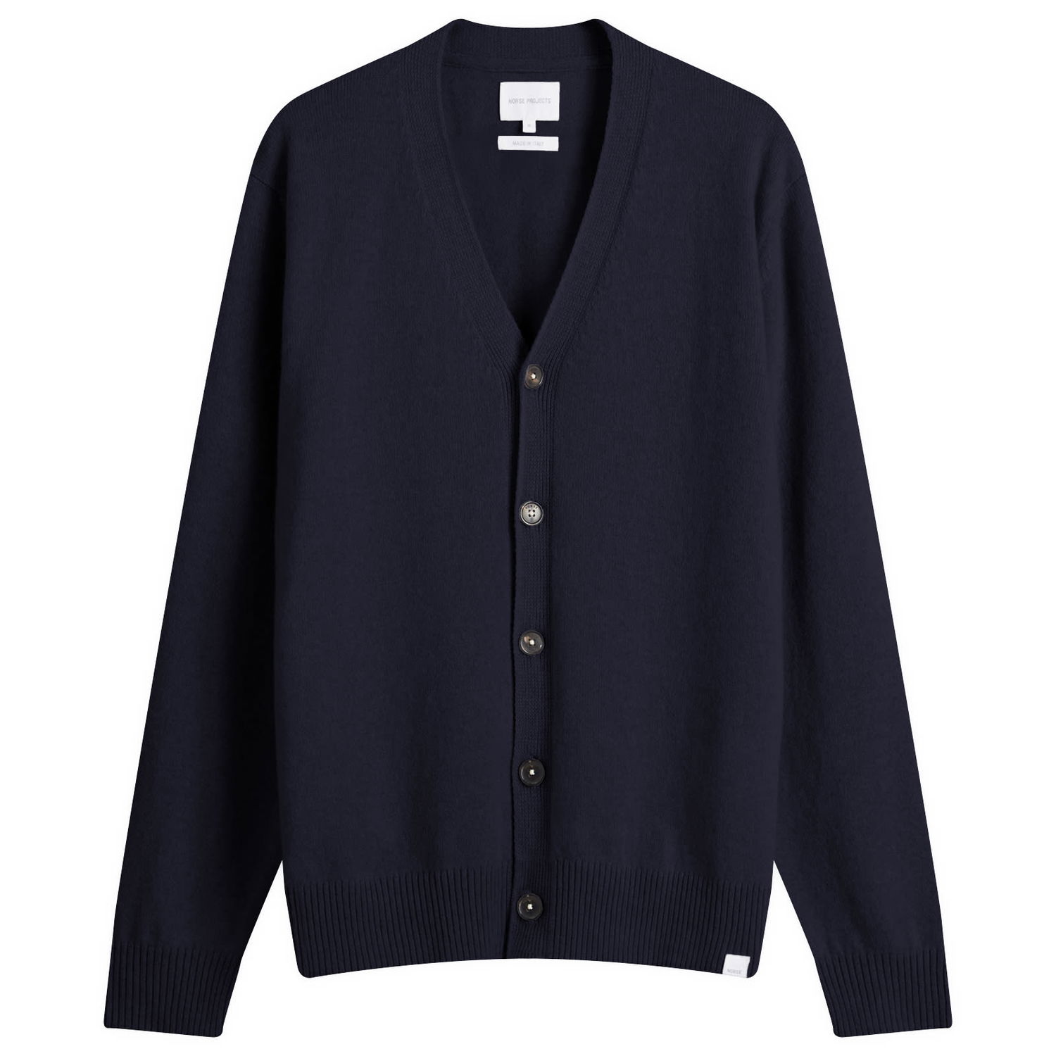 Пуловер NORSE PROJECTS Standard Lambswool Cardigan Синьо | N45-0624-7004, 0