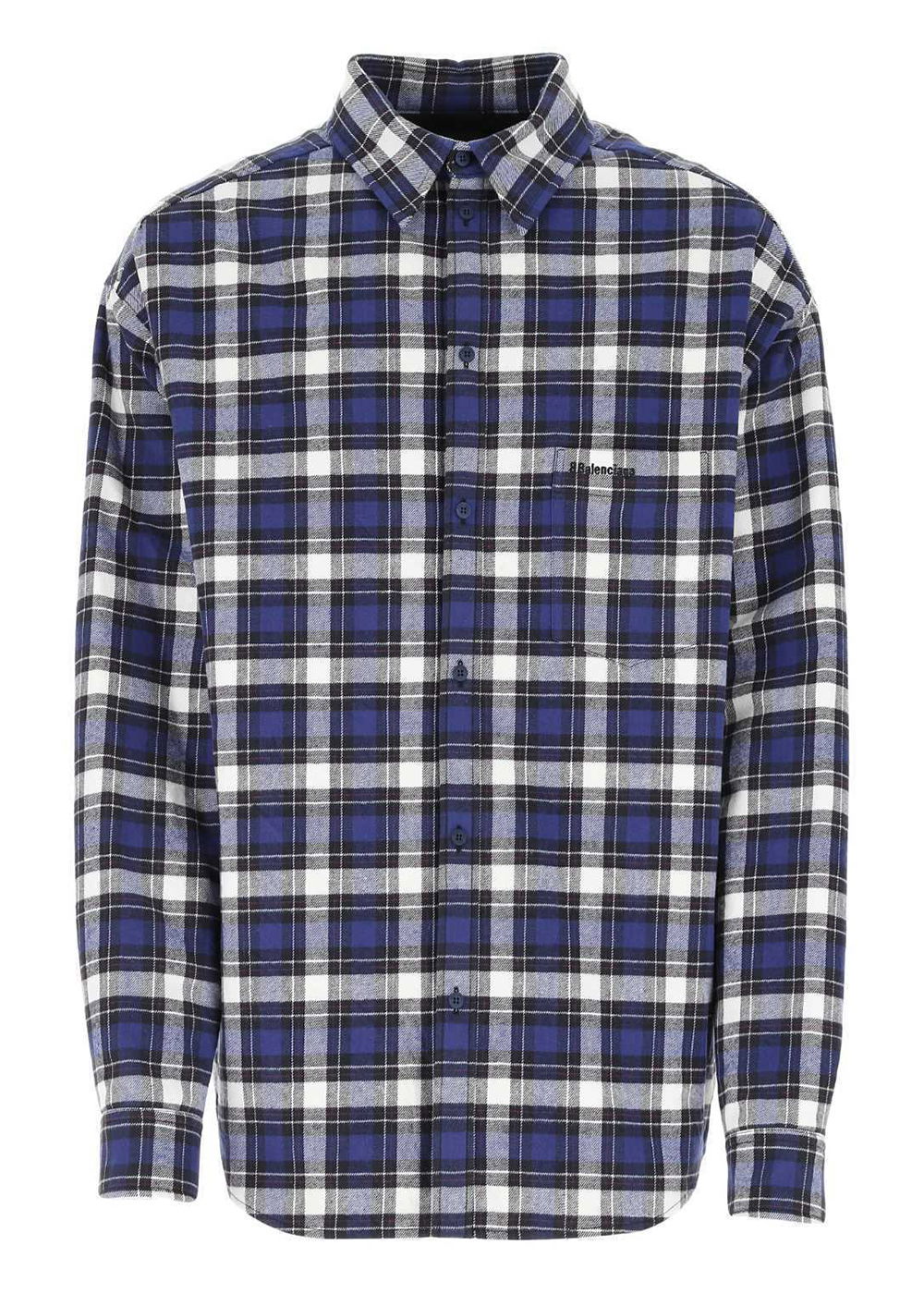 Риза Balenciaga Checkered Cotton Logo Shirt Многоцветен | 642339TKM274042, 0