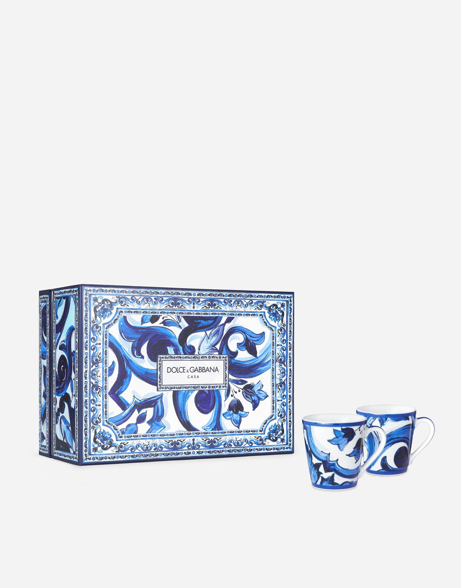 Домашен декор Dolce & Gabbana Casa Gift Box With 2 Porcelain Mugs Синьо | TC0S21TCM09UB005, 0