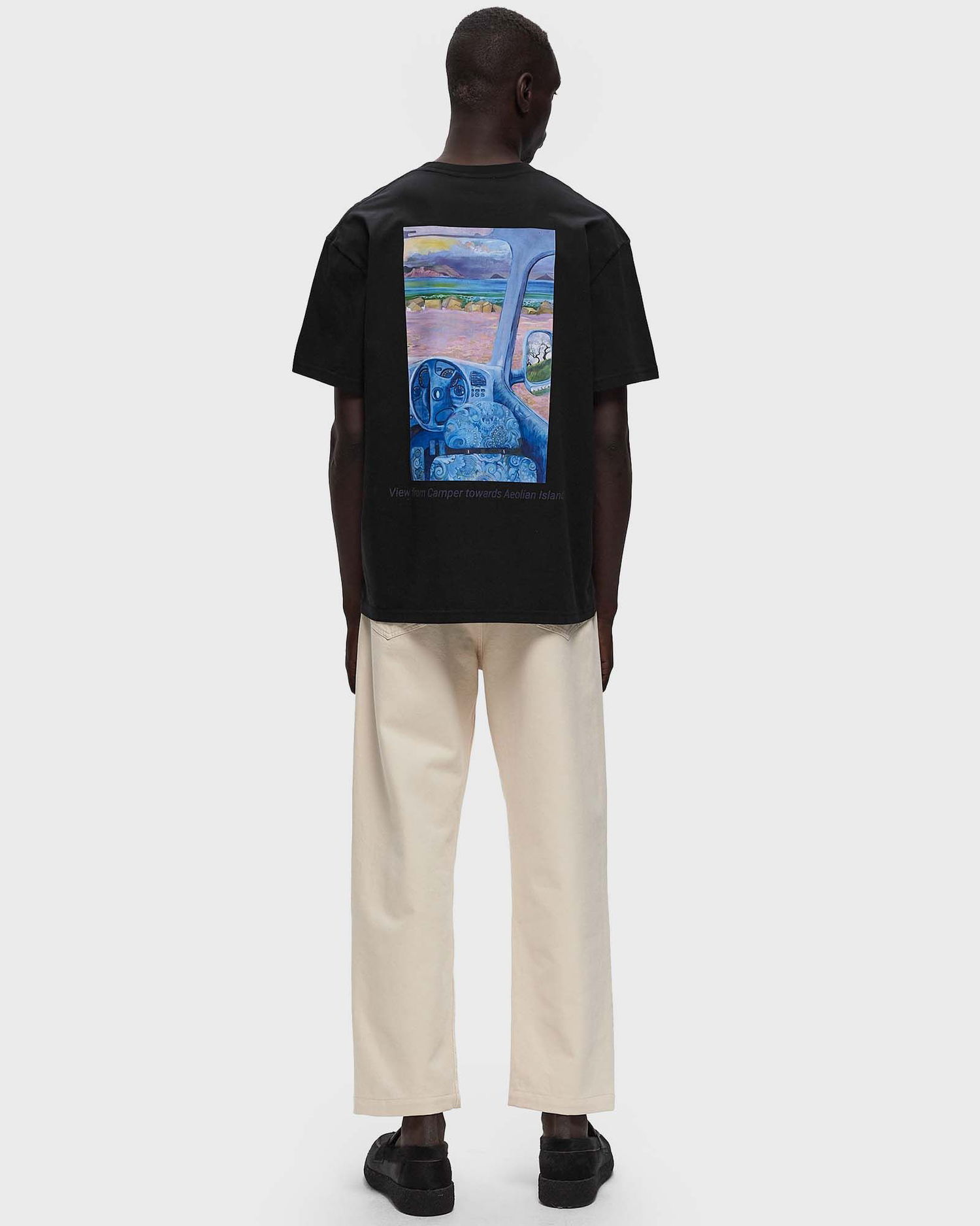 Тениска JW Anderson ANCHOR EMBROIDERY BACK PRINT T-SHIRT Черно | JT0241-PG1387-999, 1