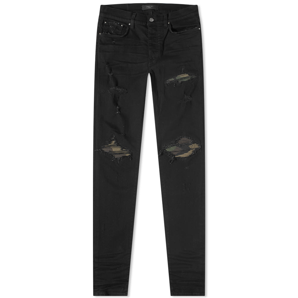 Дънки AMIRI MX1 Camo Jeans Черно | PF22MDS052-018, 0