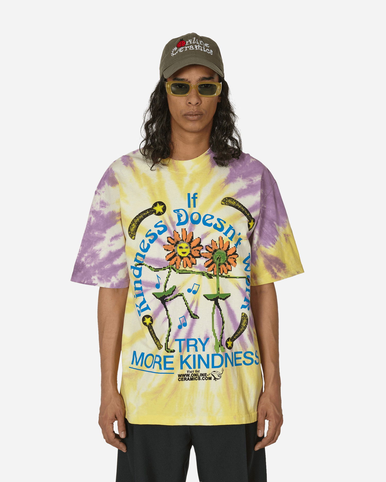 Тениска Online Ceramics Try More Kindness Tie-Dye T-Shirt Multicolor Многоцветен | KINDNESSTEE TIEDYE, 1