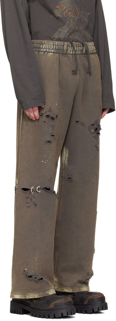 Спортни панталони We11done We11done Pierced Sweatpants Кафяво | WD-TA0-25-735-U-CH, 1