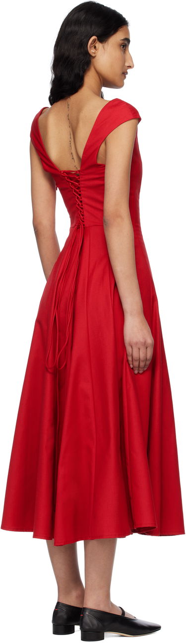 Pокля GUIZIO Guizio Leila Midi Dress Червено | S25404W161, 2