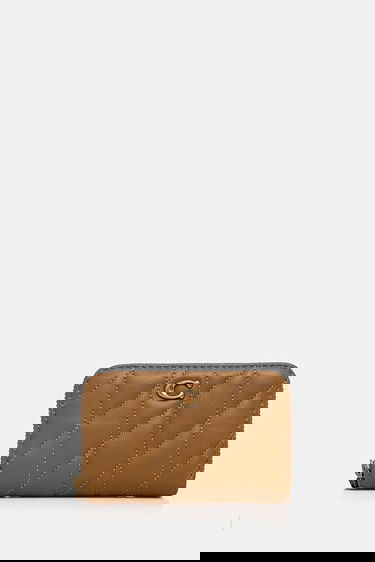 Портфейл Coach Coach Quilted Leather Zip Around Wallet Кафяво | CM505, 0