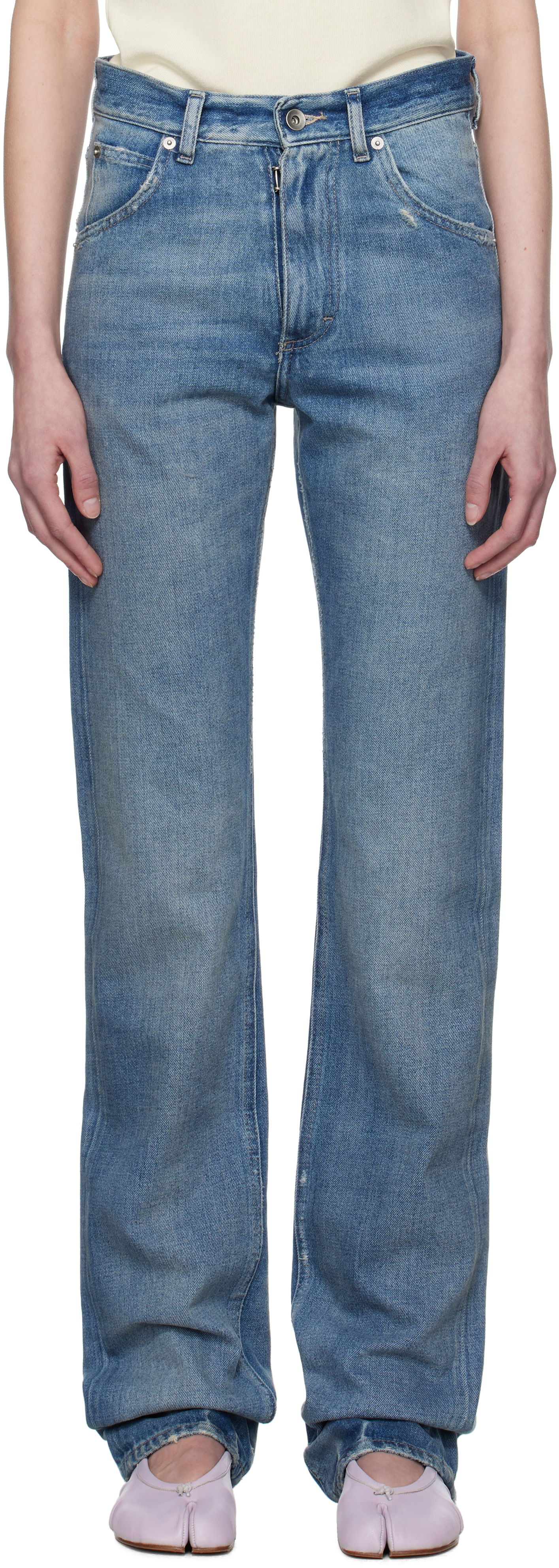 Дънки Maison Margiela Maison Margiela 5 Pockets Jeans Синьо | S51LA0177 S30383, 0